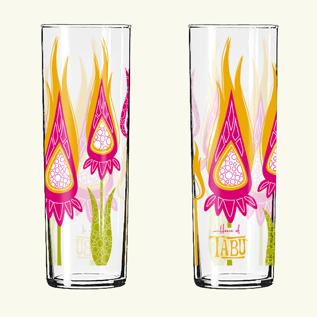 Ginger Torch Zombie Glass Set