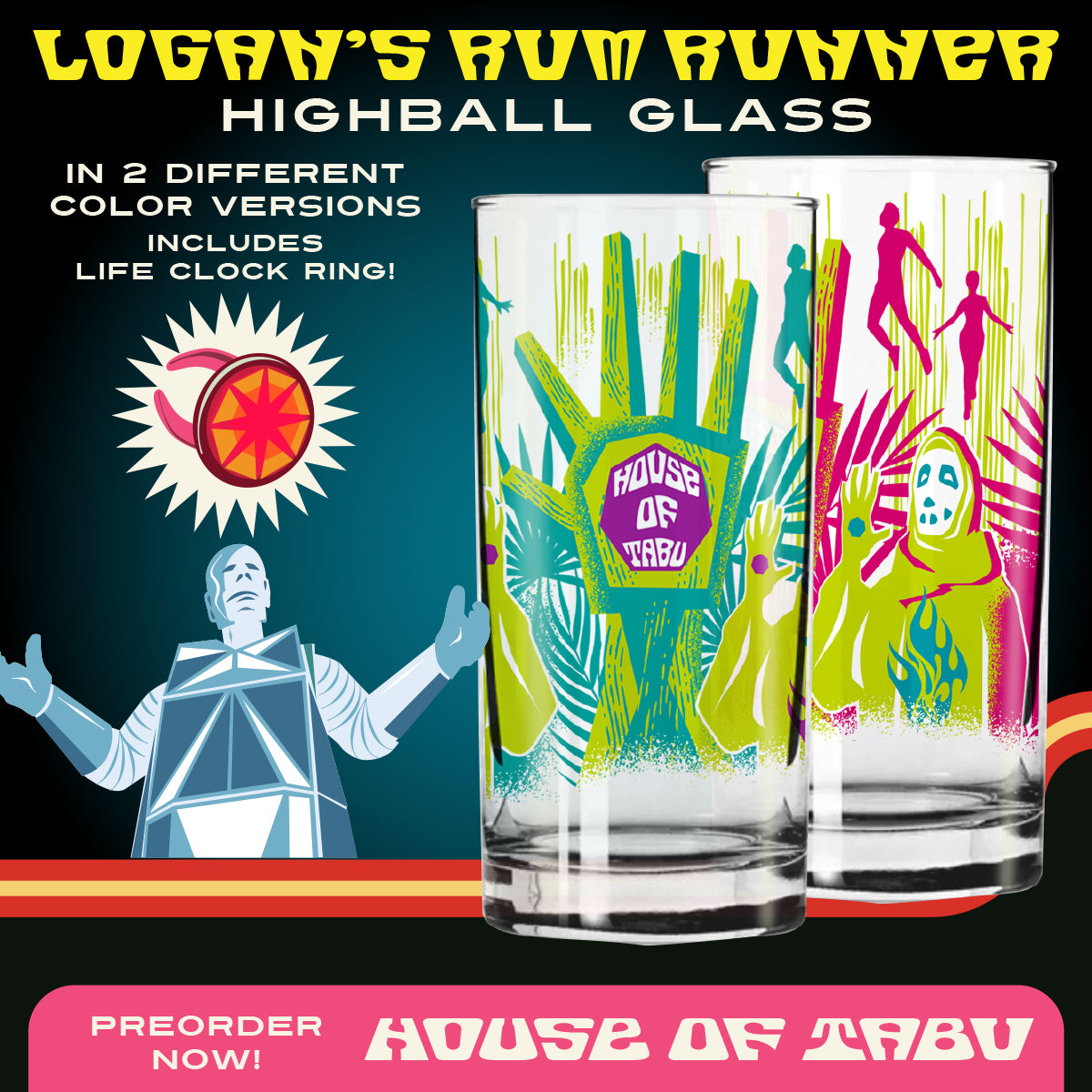 Logan's Rum Runner Highball Glass