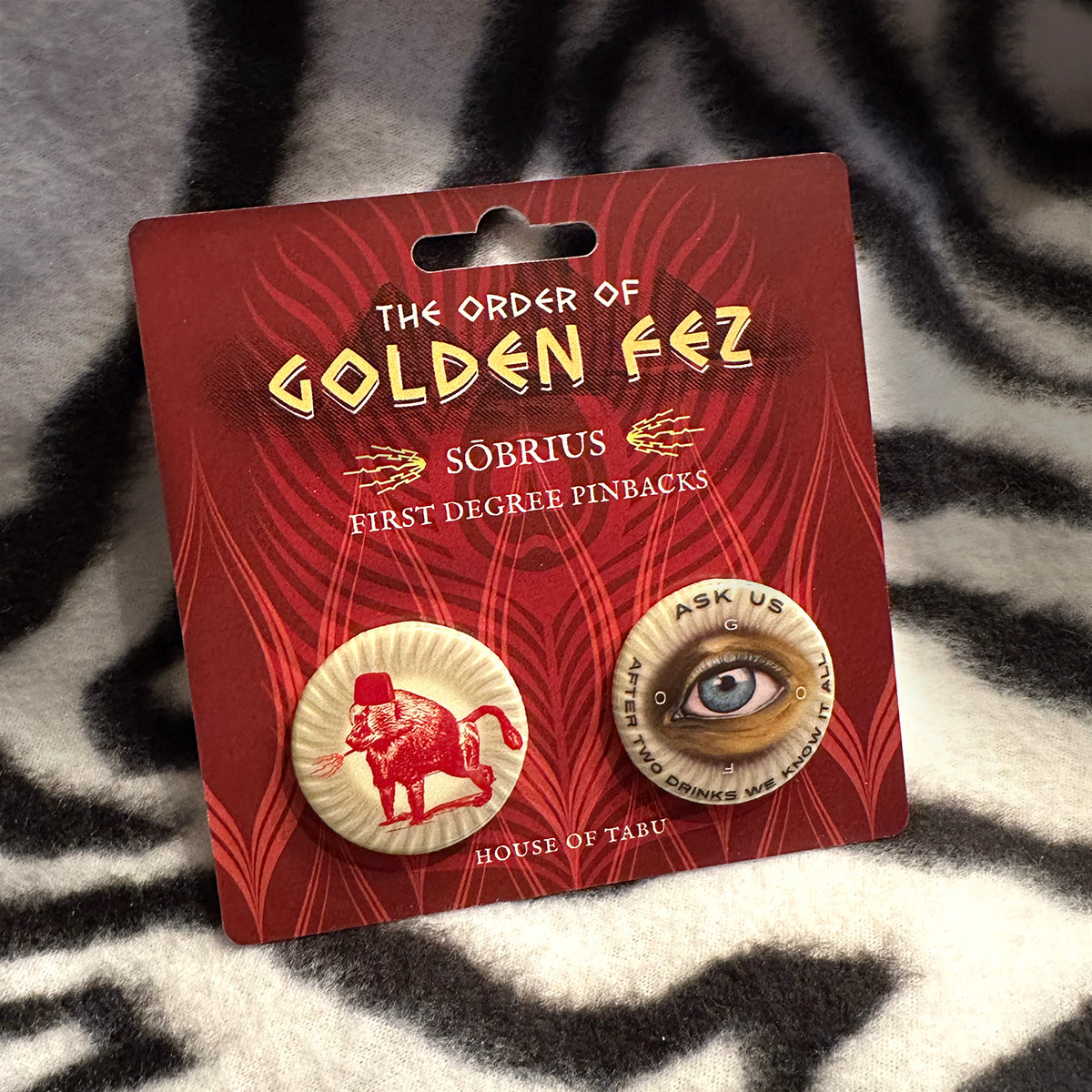 Order of the Golden Fez 1st Degree - Sōbrius Pin Set