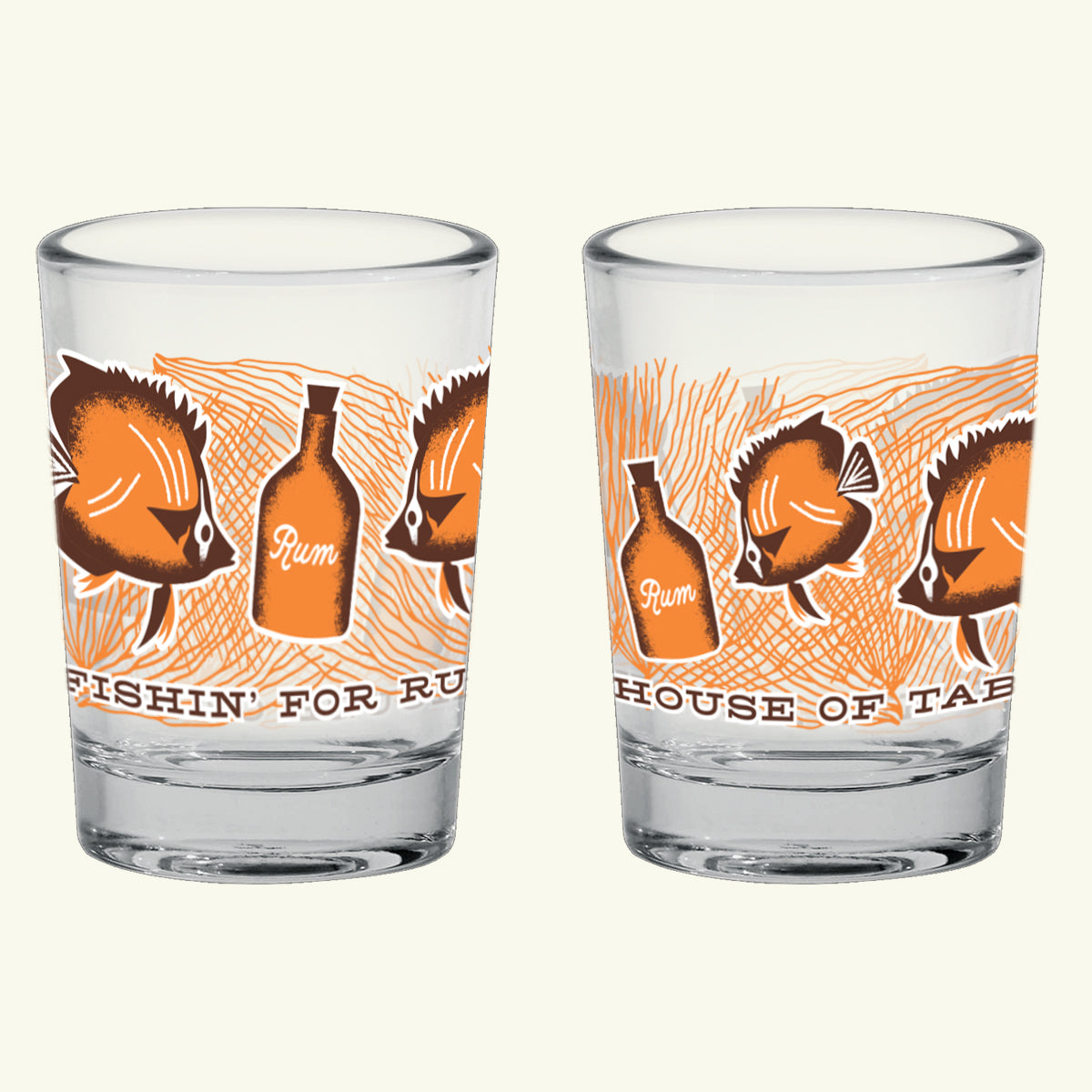 Fishin' For Rum Sipping Glass