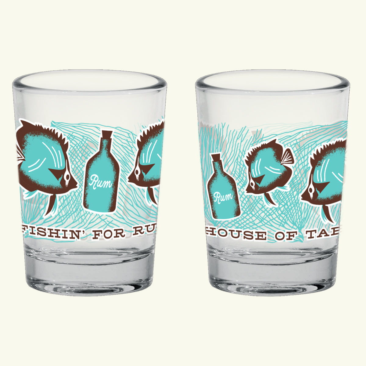 Fishin' For Rum Sipping Glass