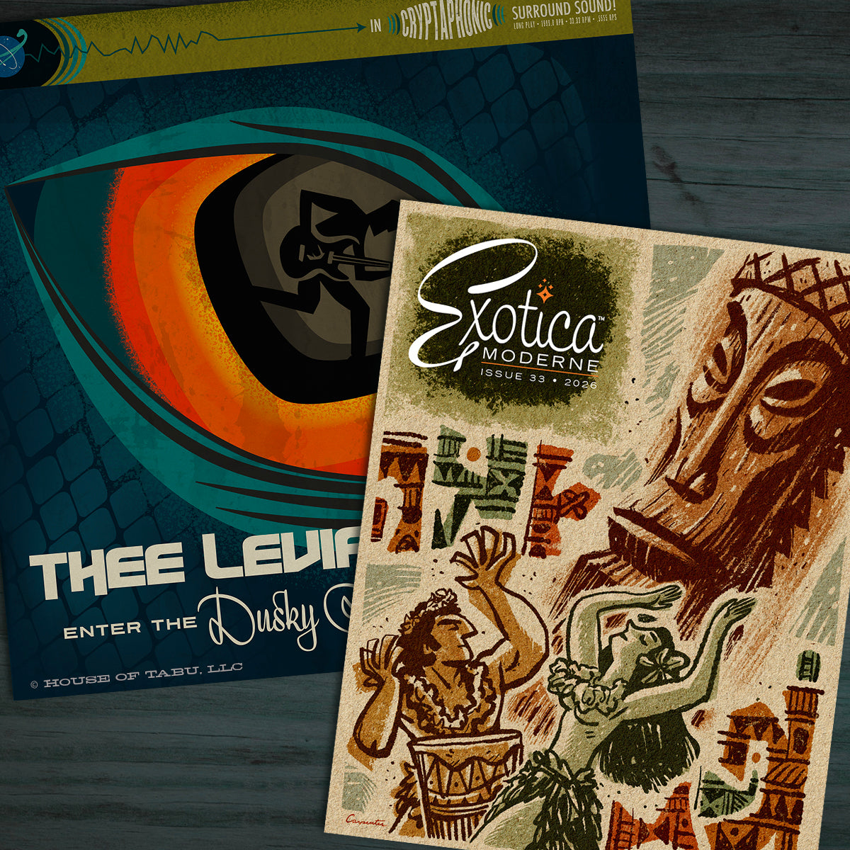 Thee Leviathans LP and Exotica Moderne 33 Bundle
