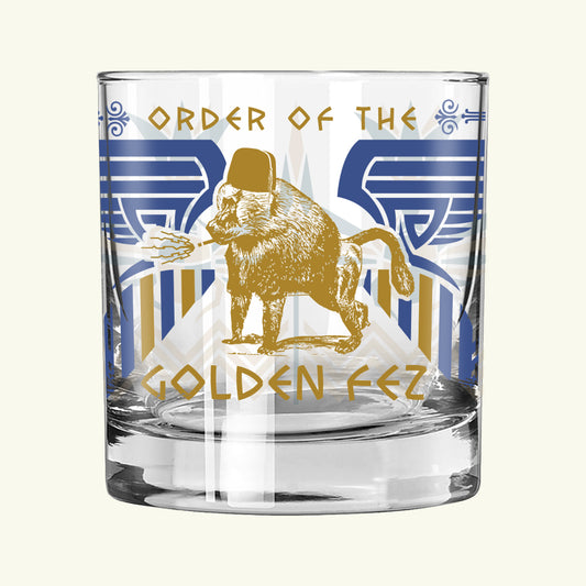 Shock the Monkey Lowball Glass