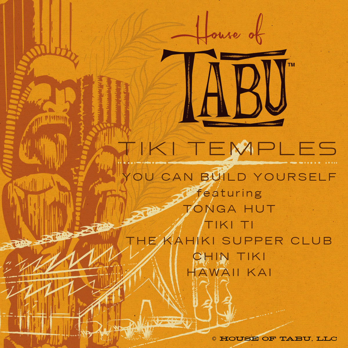 Tiki Temples Papercraft Set