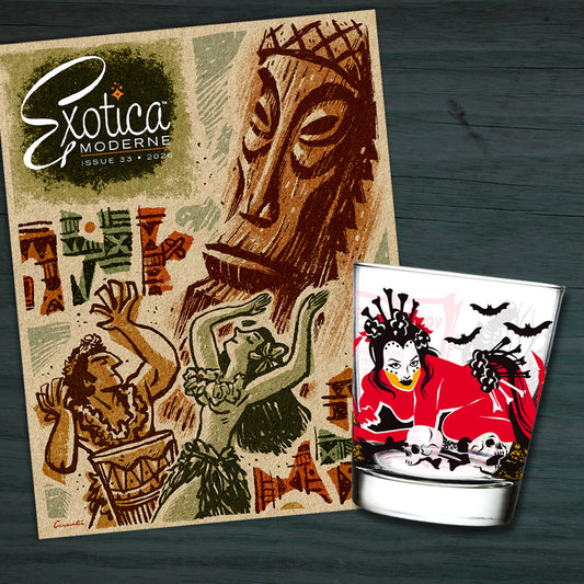 Exotica Moderne 33 and VooDoo Queen Mai Tai Glass Bundle